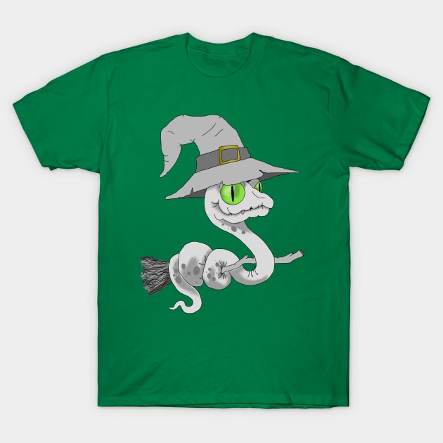 Spooky snake T-Shirt by Courteney Valentine